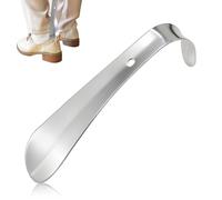 Metal Shoe Horn, Small Shoehorn Lazy Shoe Helper with Hanging Hole, Portable Shoes Spoon for Elderly, Comfort Shoes Horns-Flexible for Boots Sneakers & Leather