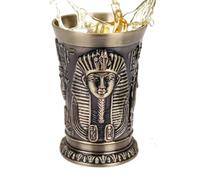 Metal Shot Glasses,Zinc Alloy 30ml Vintage Egyptian Drinkware - Tequila Shot Glasses - for Men Halloween Tequila Whiskey Christ Family Friends Party Home Holiday Weekend Witch