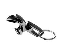 Metal Shotgun Bottle Opener - 4 in 1 Shotgun Tool, Beer Tab Opener, Bottle Opener, Extremely Durable, Drinking Games (Shiny Black)