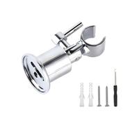Metal Shower Head Holder 180 Degree Adjustment Handheld Brackets with Mounting Nut General Shower Head Wall Mount Hose Holder