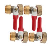 Metal Shut-Off Valve /2 Inch Thread Ball Valve 4pcs for Gas Water