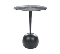 Beliani Rustic Side Table Eucla Metal Black