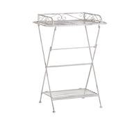 Beliani Side Table Ancud Metal White