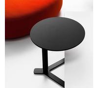 Metal Side Table with C-Shape Design, Space-Saving Snack Table for Living Room, Bedroom, Balcony, and Patio Use