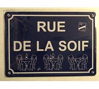 Metal Sign 15 x 21 cm "RUE DE LA SOIVE" [French Language]