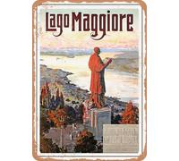 METAL SIGN - 1914 Lake Maggiore Timetable Vintage Ad home decor