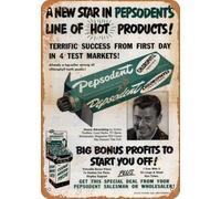 Metal Sign - 1952 Arthur Godfrey for Pepsodent - Vintage Look home decor