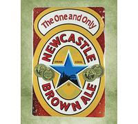 Metal Sign 8 x 12inch - Newcastle Brown Ale Vintage Look tin Sign Wall Decoration Bar Cafe Home Decor Reproductions Wholesale