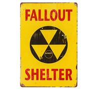 Metal Sign 8X12 Inch - Fallout Shelter Aluminum Tin Signs for Home Kitchen Coffee Farm Wall Art Decor