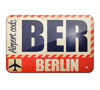 Metal Sign Airportcode Ber Berlin Tin Sign 7.8 * 11.8 Inch(L * W)