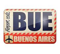 Metal Sign Airportcode Bue Buenos Aires 7.8X11.8 Inch