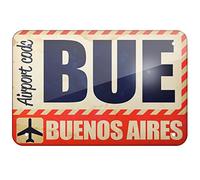 Metal Sign Airportcode Bue Buenos Aires Metal Tin Sign 8X12 Inches