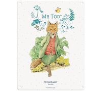 Metal Sign - Beatrix Potter's Peter Rabbit (Mr Tod, 30 x 40 cm)