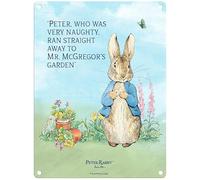 Metal Sign - Beatrix Potter's Peter Rabbit (Peter Rabbit - Peter, who was very naughty, 30 x 40 cm)