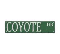 Metal Sign Coyote Dr Vintage Signs Retro Tin Plaque Aluminum Street For Bedroom Kitchen Garden Wall Pub Club Coffee Hanging Decor 4X16 Inches
