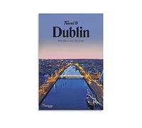 Metal Sign Dublin River Vintage Decor Art Sign Home Kitchen Bar Cafe Club Cave Wall Decor Retro Travel Tin Sign 30x40CM