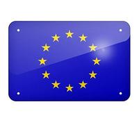 Metal Sign European Union (EU) Flag Metal Tin Sign 8x12 inches
