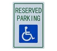 Metal Sign - Handicap Parking Sign:Reserved Parking (with Handicapped Symbol)