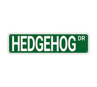 Metal Sign Hedgehog Dr Vintage Signs Retro Tin Signs Aluminum Art Plaque Sign Gift Outdoor Home Kitchen Garden Wall UV-Resistant Decor 4x16 Inches