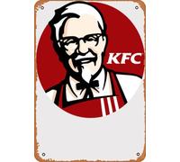 Metal sign - Kentucky Fried Chicken Logo Retro Hipster Gift Fan Poster Bar Wall Decor 8 X 12 Inch