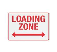 Metal Sign Loading Zone (Landscape) Sign Home Kitchen Farm Garden Garage Wall Decor 12X8Inch