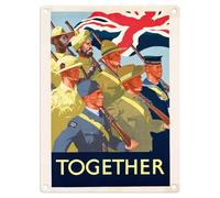 Metal Sign - Official Imperial War Museum (Together, 15 x 20 cm)
