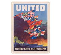Metal Sign - Official Imperial War Museum (United Nations, 15 x 20 cm)