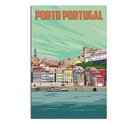 Metal Sign Porto Portugal Retro Decor Art Sign Home Kitchen Bar Cafe Club Cave Wall Decor Vintage Travel Tin Sign 20x30cm