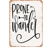 Metal Sign - Prone to Wander - Vintage Look home decor