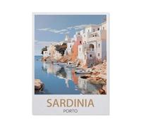 Metal Sign，Sardinia Porto Rafael ， Coast，Tin Signs New Year Easter Wall Decoration Bar Pub Family Cafe Signs Men Cave Gifts for Friends Family Fun Signs Nice Sign(30x40cm）12x16 inch-DW33