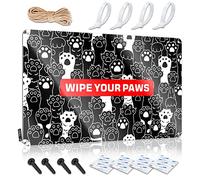 Metal Sign Skeleton Decor Vintage & Farm Welcome Rust-proof | Pop Art Wall Decor Wipe Your Paws Floor/Funny Warning Sign Garage Decor