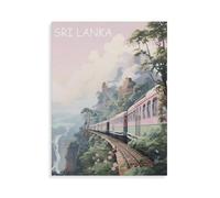 Metal Sign，Sri Lanka Vintage Travel Poster，Vintage Tin Sign Home Kitchen Bar Cafe Club Cave Wall Decor-yV1909（8x12Inch）