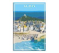Metal Sign St Ives Cornwall Vintage Decor Art Sign Home Kitchen Bar Cafe Club Cave Wall Decor Retro Travel Tin Sign 14x20cm 30x40CM