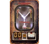 Metal Sign Steampunk Rustic Flux Capacitor Tin Poster 12x8 Inches