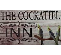 Metal Sign The Cockatiel Inn Bird Not Easy To Deform Metal Tin Sign Decor Posteration For Bar Hotel Pub 20X30Cm
