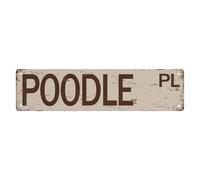 Metal Sign Tin Perro De Presa Mallorquin Pl Street Sign, Quality Novelty For Farm House Garage Wall Decor 16 X 4 Inch