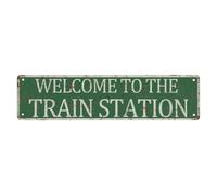 Metal Sign Tin Welcome To The Boathouse Street Sign, Quality Novelty For Farm House Garage Wall Decor 16 X 4 Inch