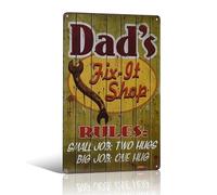 Metal Sign - " Tool Rules " Vintage Tin Metal Signs Rustic Wall Plaque Garage Stickers Decor Iron Retro Tin Metal Signs