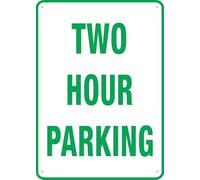 Metal Sign Two Hour Parking Fixings Included Metal Tin Sign Retro Posteration For Kitchen Restaurant Farmhouse 20X30Cm