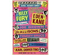 Metal Sign Vintage 50's & 60's Rock & Roll Concert Music Band Tin Poster - Billy Fury - A4