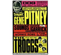 Metal Sign Vintage 50's & 60's Rock & Roll Concert Music Band Tin Poster - Gene Pitney & Troggs - A4