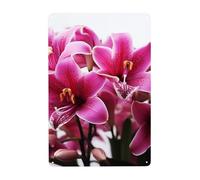 Metal Sign Vintage Funny Tin Sign Lily Flowers Metal Poster Decoration Signs Stylish Wall Art Outdoor Yard Signs for Home Living Room Bedroom Yard Wall Decor Gift 30x20 CM