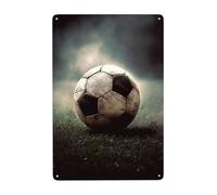 Metal Sign Vintage Funny Tin Sign Sport Soccer Metal Poster Decoration Signs Stylish Wall Art Outdoor Yard Signs for Home Living Room Bedroom Yard Wall Decor Gift 30x20 CM