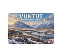 Metal Sign Wall Decor, Vuntut National Park, Canada Landscape | Refresh the kitchen with decorative metal signs for a quick decor update.