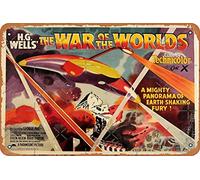 Metal Sign - WAR of The Worlds 1953 Movie Poster Art Tin Poster 12 X 8 Inches