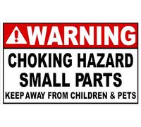 Metal Sign Warning Choking Hazard Small Parts Decal Sign for Outdoor & Indoor 8x12 Inch