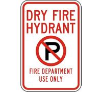 Metal Sign Warning Tin Sign DRY FIRE HYDRANT; FIRE DEPARTMENT USE ONLY Aluminum Signs For Home Coffee Bar Wall Decor 8x12 Inch