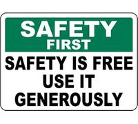 Metal Sign Warning Tin Sign First Is Free Use It Generously Aluminum Signs For Home Coffee Bar Wall Decor 8x12 Inch