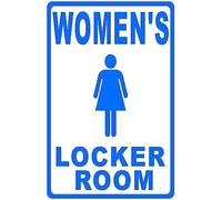 Metal Sign Women's Locker Room Sign for Outdoor & Indoor 12" x 8"