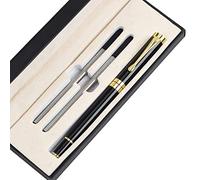 Metal Signing Pen Gel Pen 0.5mm Point Black Red Silver for Shell Smoothly Writing for Taking Notes Scohol Office Gel Pens